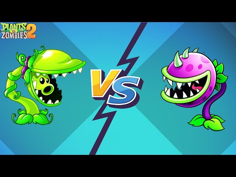 Epic fight between Snappea and Chomper in Plants vs Zombies 2