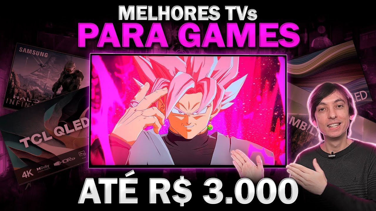 These are the BEST TVs for GAMES up to R$ 3 thousand reais!!!