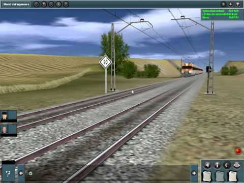 Doble 447 destino estacio maglev - Y1 en Trainz Simulator