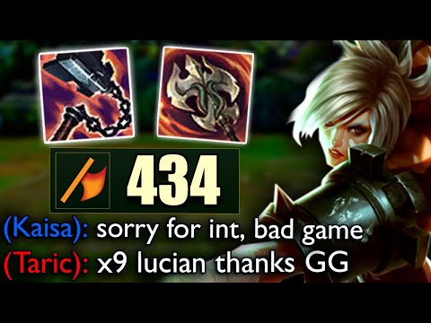 This guy picked LUCIAN TOP so I showed him why it's USELESS into Riven