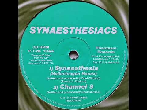 Synaesthesiacs – Synaesthesia / Synaesthesia (Hallucinogen Remix) / Channel 9 (1995)