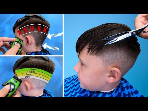 Jungen-Haarschnitt-Tutorial | Schritt für Schritt Einfache Fade-Methode