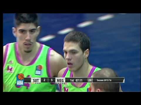 ABA Liga 2015/16, Round 21 match: Sutjeska - Mega Leks (24.1.2016)