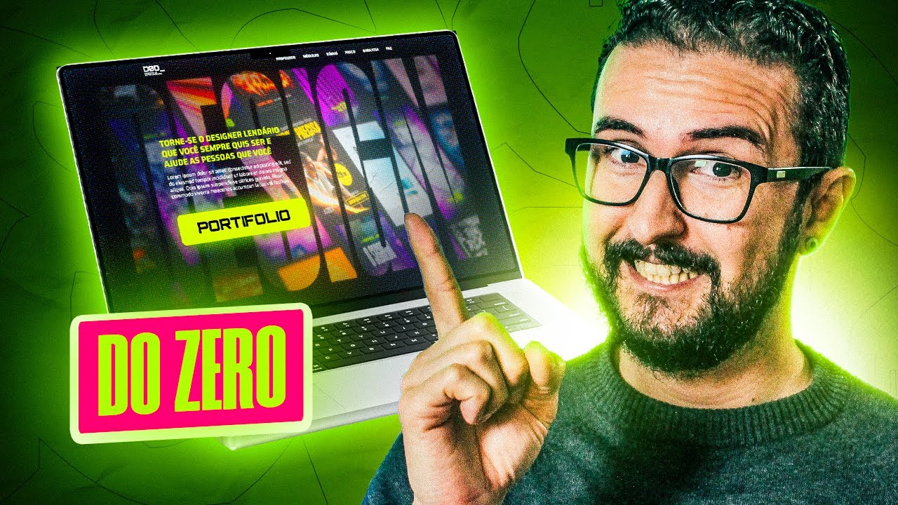 Como criar um SITE PORTFOLIO DO ZERO passo a passo