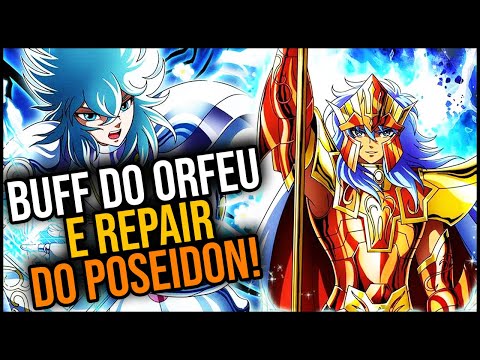CHEGOU! JOGUEI COM ORFEU BUFFADO E REPAIR DO POSEIDON! - SAINT SEIYA AWAKENING