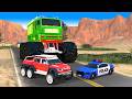 Can The Police Car Mcqueen Stop The Big Wheel Monster Truck From Invading The City Who Will Win