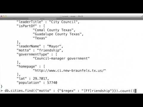 Intro Data Wrangling with MongoDB