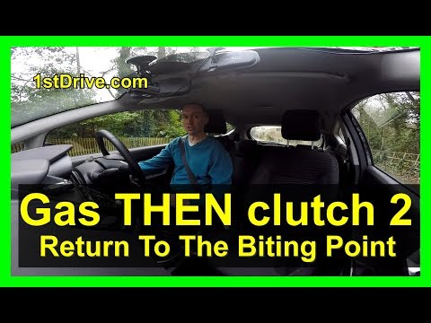 Gas then clutch or clutch then gas?