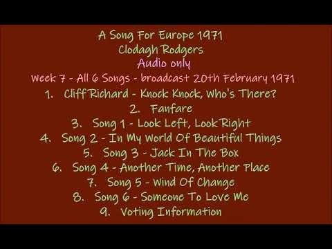 Clodagh Rodgers - A Song For Europe 1971 United Kingdom Week 7 - All 6 Songs