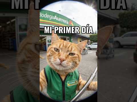 Trabajando en la bodega Aurrerá (¿Me corrieron?) #gatos #gatitos #risa #comedia  gatitos divertidos