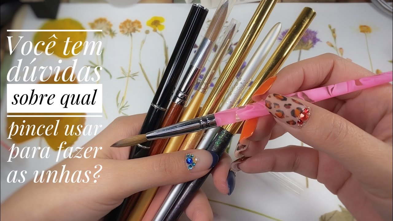Qual pincel usar para fazer unhas de acrílico, gel e polygel/Unhas de acrílico para iniciantes
