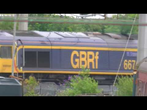 Belmond Royal Scotsman Great Britain Tour GBRF 66744 tnt 66746 1Z75 Carnforth 090717