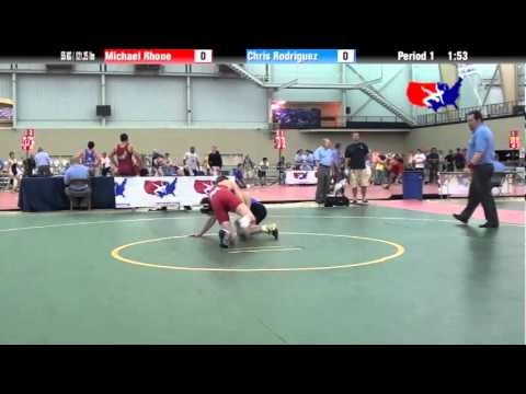 University Nat`ls FS  55 KG / 121.25 lbs: Michael Rhone vs. Chris Rodriguez