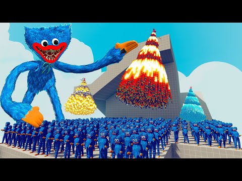 200x HUGGY WUGGY vs 4x EVERY GOD - Totally Accurate Battle Simulator TABS