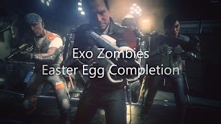 AW Exo Zombies - Completing Easter Egg - All Steps - 2 Players Walkthrough/Gameplay - Mk20+ Weapons!
