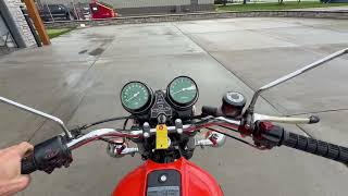 1976 Honda CB550F Super Sport Running