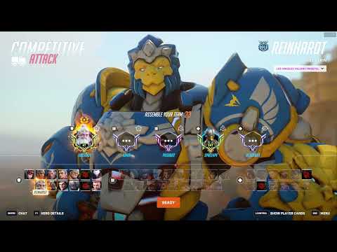 THE BEST REINHARDT in the WORLD - LHCLOUDY REINHARDT OVERWATCH 2 SEASON 19 TOP 5000