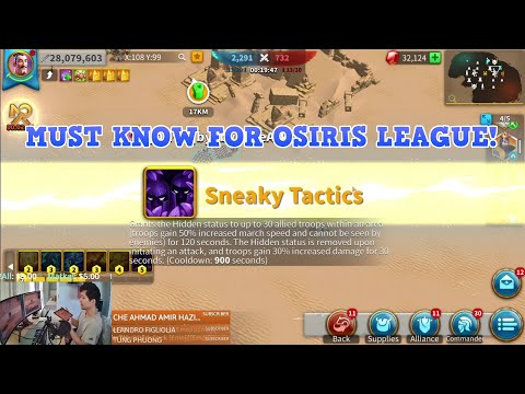 Must Know Sneaky Tactics For Osiris League!