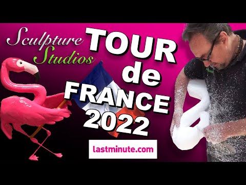 Tour de France Flamingos 2022 - LastMinute.com - by Sculpture Studios