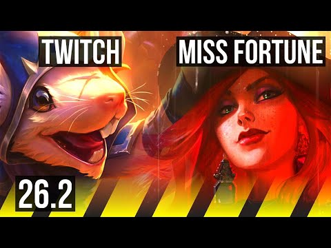 TWITCH & Milio vs MISS FORTUNE & Leona (ADC) | Good KDA: 20/1/1 | EUNE Challenger | 26.2