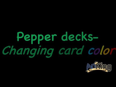 Pepper Deck Anki