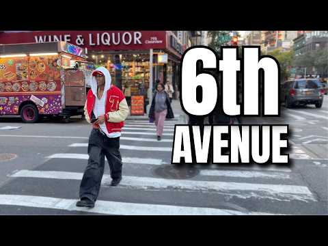 NEW YORK CITY Walking Tour [4K] - 6th AVENUE