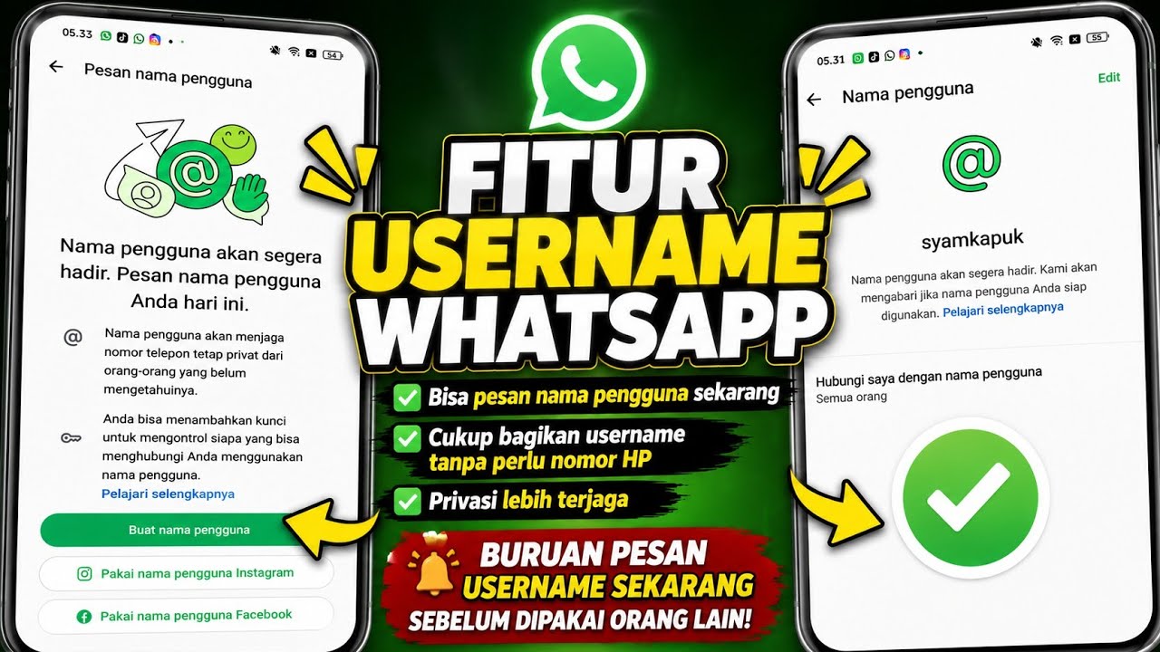 WhatsApp Punya Fitur Username! Buruan Buat Username Kalian Sebelum Dipakai Orang Lain