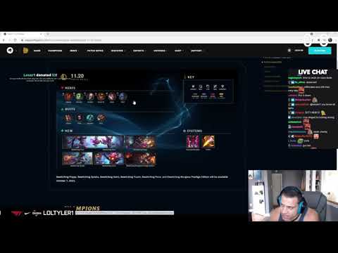 Tyler1 reacts to 11.20 Patch Notes Highlights