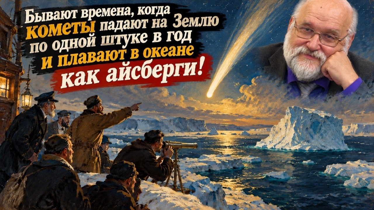 Бывают времена, когда кометы падают на Землю по одной штуке в год и плавают в 
