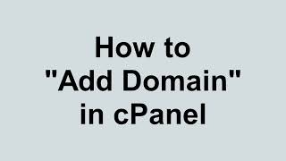 How to add the domain in cPanel - Razorhost