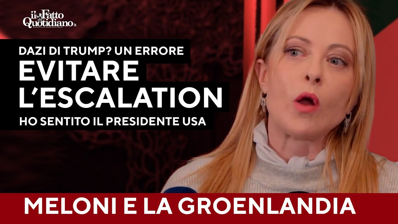 Meloni: "L'aumento dei dazi un errore, lavoriamo per evitare escalation"