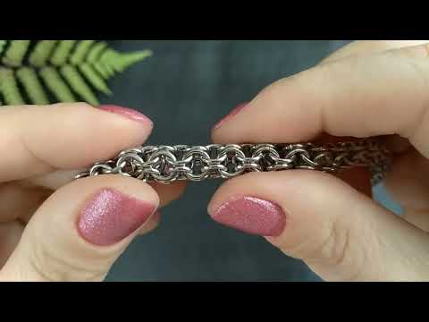 How to do Inverted Round Weave Chain Maille Tutorial / Браслет в технике кольчужное плетение #diy