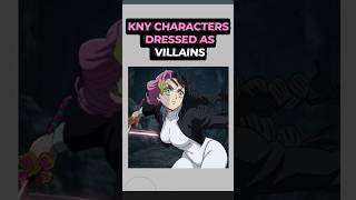 KNY characters as villains? 🖤 #kny #demonslayer #drawing #animeart