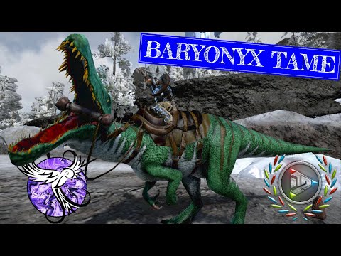 TAMING THE BARYONYX | Arktic Hardcore Survival EP34 | ARK Survival Evolved Mobile