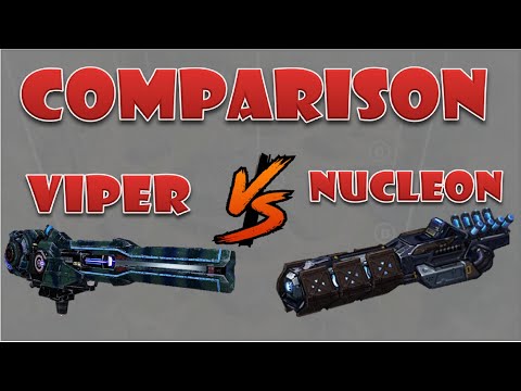 Nucleon vs Viper heavy weapon comparison war robots
