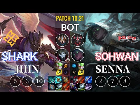 EM Shark Jhin vs KT SoHwan Senna Bot - KR Patch 10.21