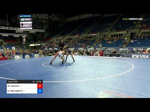 2018 USMC-USAW Cadet & Junior FS Nationals/Cadet 126 Round Of 16 - Wyatt Henson (PA) Vs. Gustav Pe