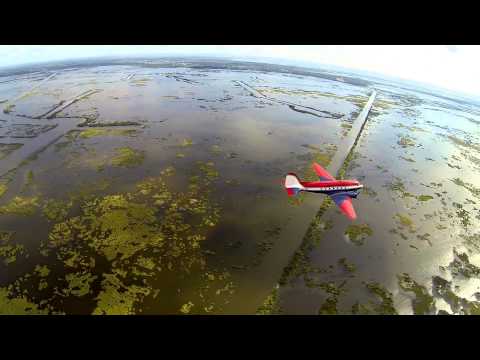 Brad Barker shoots his Aerial Tanker during Oil Dispersal Training
