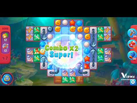 Fishdom. 9246 hard level no boosters and diamonds. 13 moves