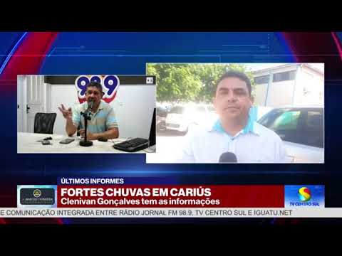Prefeito de Cariús visita os locais atingidos pelas fortes chuvas