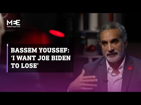 Egyptian-American comedian Bassem Youssef says he wants Biden to lose over his pro-Israel policy