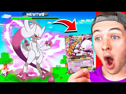 Opening POKEMON PACKS to get MEGA POKEMON in Minecraft