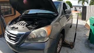 Honda Odyssey doesn't turn on after oil pan replacement. P0339, P0335, 83-1 code