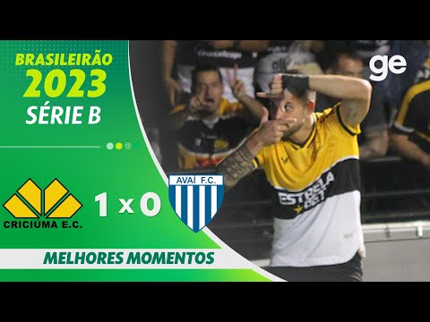 Gols e lances de Criciúma x Avaí