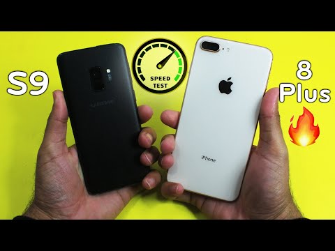 Samsung Galaxy S9 vs iPhone 8 Plus - Speed Test! (WOW) 😱