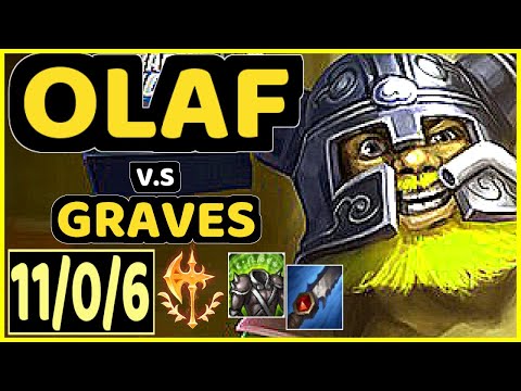 4LAN (OLAF) vs GRAVES - 11/0/6 KDA JUNGLE GAMEPLAY - BR Ranked GRANDMASTER