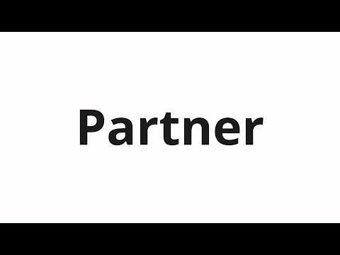 How to pronounce Partner