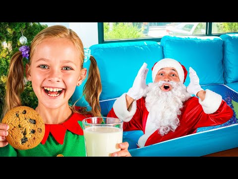 Kids Built a Secret Cafe in their Room - Christmas songs for kids