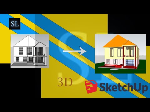 Google Sketchup Tutorial for Beginners| Exterior design |  Part 3 | Bangla | **Exclusive**