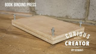 #29 Book Binding Press Machine Bookbinding - DIY Curious Creator